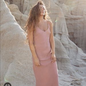 Ozma Long Cupro Slip Dress